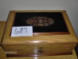 Oak Silverware Box