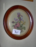 Oval Framed Cross-Stitch