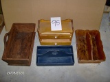 antique wood totes