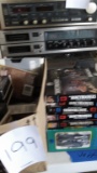 (3) boxes of VHS tapes