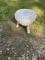 White Wicker Foot Stool