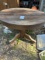 Twin Pedistal Oak Table