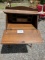 Drop Lead Oak Desk