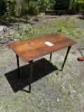 Antique Folding Sewing Table
