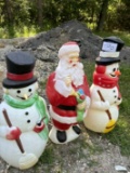 Plastic Sants & Snow Men