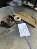 Rifle Strap, Cap, Webbing Belt