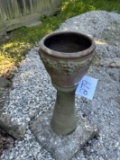 Nice Two Piece Pedestal Planter