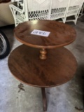 Two Tiered Maple Table