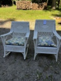 Straight Back Wicker Chair & Rocker