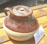Brown Glaze Bean Pot