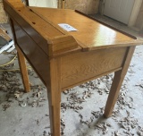 Drop Lid Pine Writing Desk