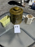 Western Cookie Jar, Mccoy Vase & Pitcher