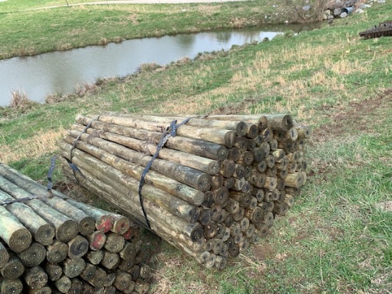 7' Pressure Treated Fence Posts