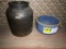 Crock Jar (Black ), Crock Bowl ( Blue)