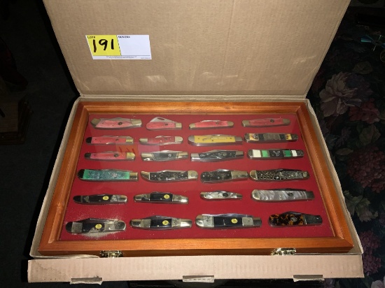 24 Knives and Display Case
