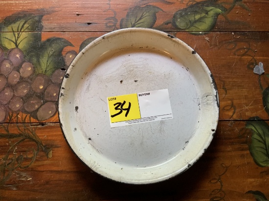 Enamelware 8" White Pie Pan