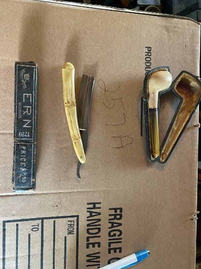 Pipe and Straight Razor