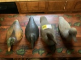 Wood Decoy Ducks (4)