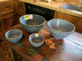 Stoneware Blue Bowls