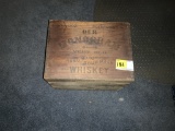 Wooden Whiskey Advertising Box