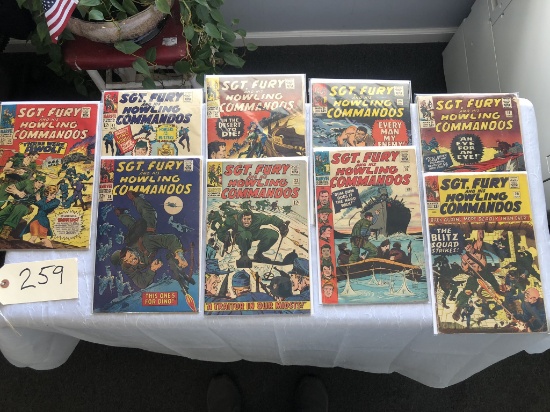 "Sgt Fury and His Howling Commandos" Comic Book Lot
