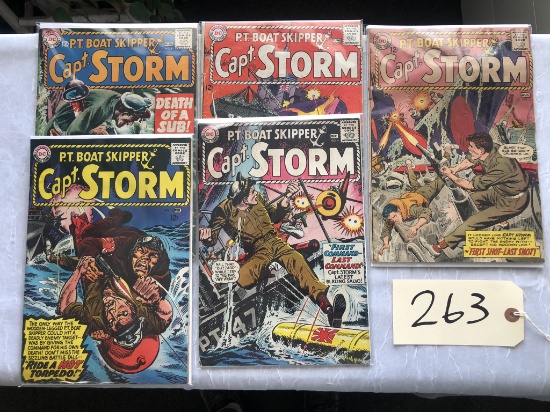 "PT Boat Skipper Capt. Storm" Comic Book Lot