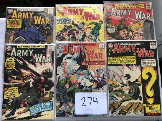 "Our Army at War" Comic Book Lot