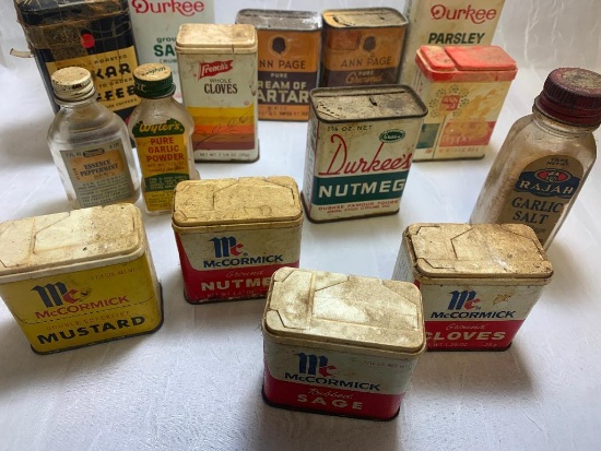 Antique Spice Tins