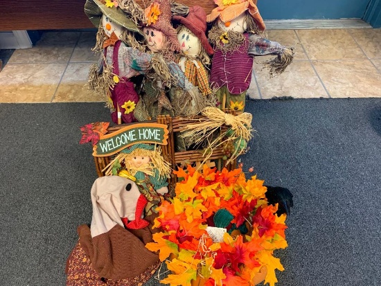 Fall Decorations & Standing Scarecrows