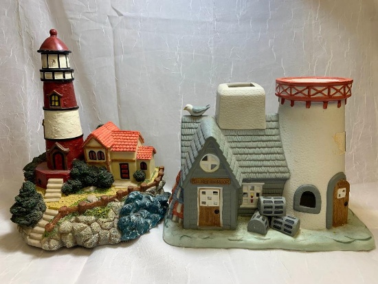 Lighthouse and Stoney Harbor Figurines