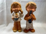 Young Boy and Girl Figurines