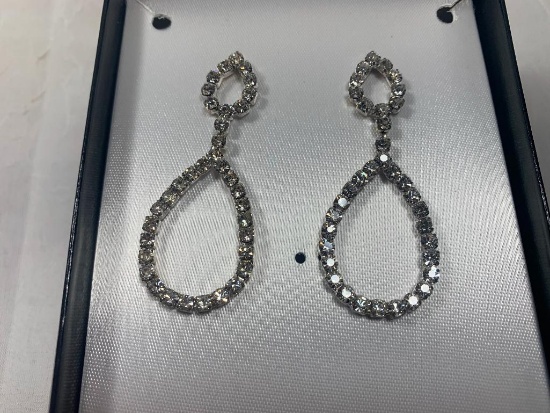 Oval Shaped Earrings in Box