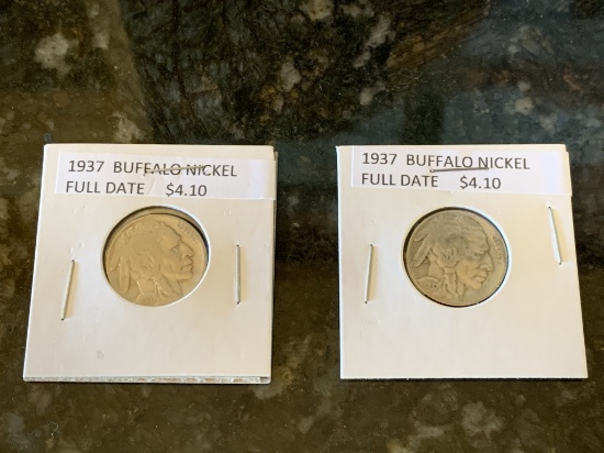 1937 Buffalo Nickels