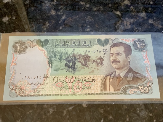 $25 Saddam Hussein Bill