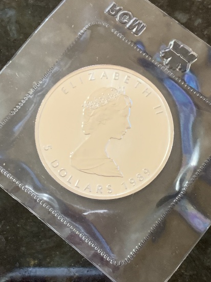 1989 Elizabeth II Canada $5 Coin