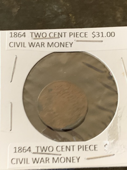 1864 Two Cent Piece