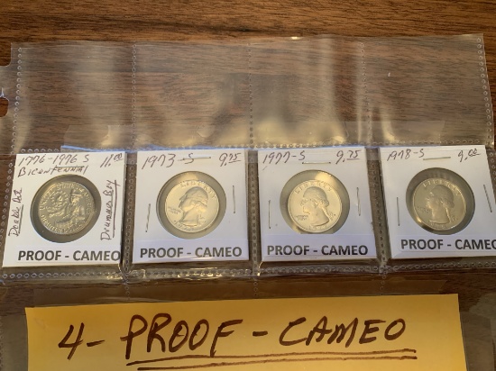 Washington Proof Cameo Quarters