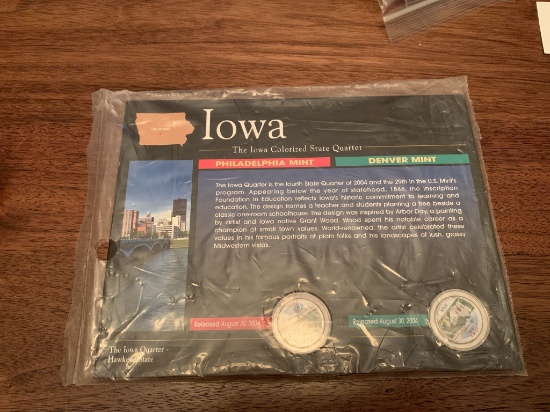 2004 Iowa Colorized State Quarters