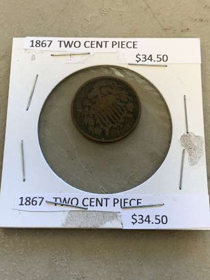 1867 Two Cent Piece