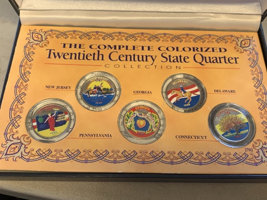 Complete Colorized Twentieth Century State Quarter Collection
