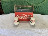 Coca-Cola Picnic Caddy w/Salt and Pepper Shakers