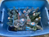 Tote of RC Glass Bottles
