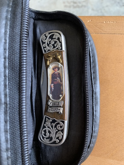 Franklin Mint Collection Belle Starr Pocketknife in Case