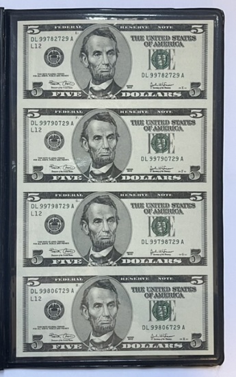 Five Dollars Bills