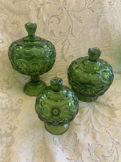 Green Moon and Stars Compotes