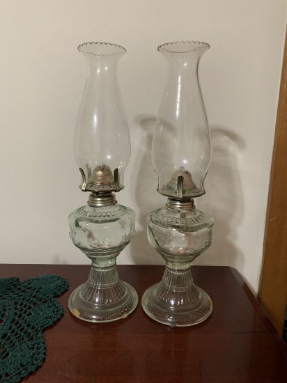 Pair of Kerosene Lamps