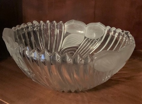 Clear Dish and Bowl w/Handle