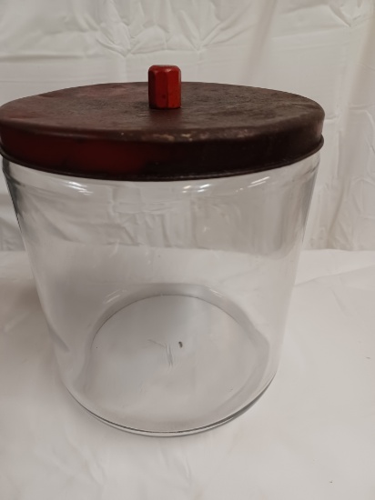 Store Display Cookie or Candy Jar w/Metal Lid