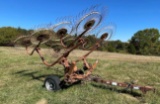 8 Wheel Hay Rake w/Kicker Wheel
