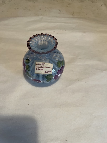 Painted Fenton Vase